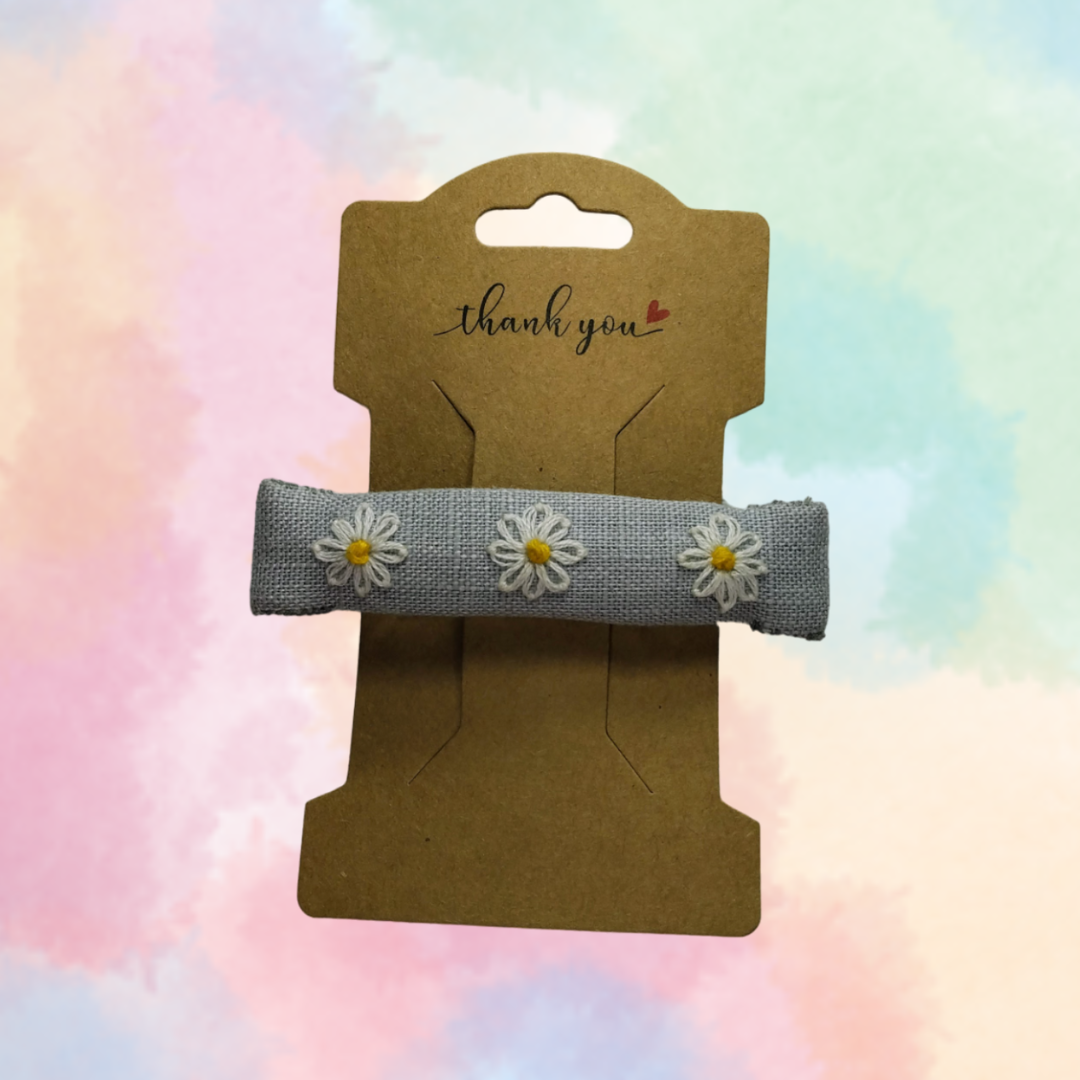 Embroidered Hair Barrette