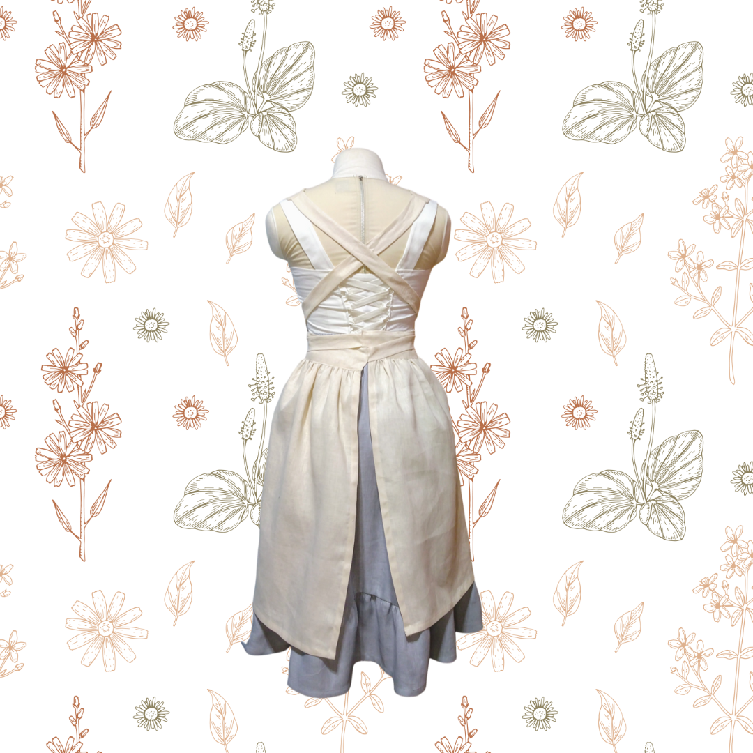 Embroidered Cottage Apron