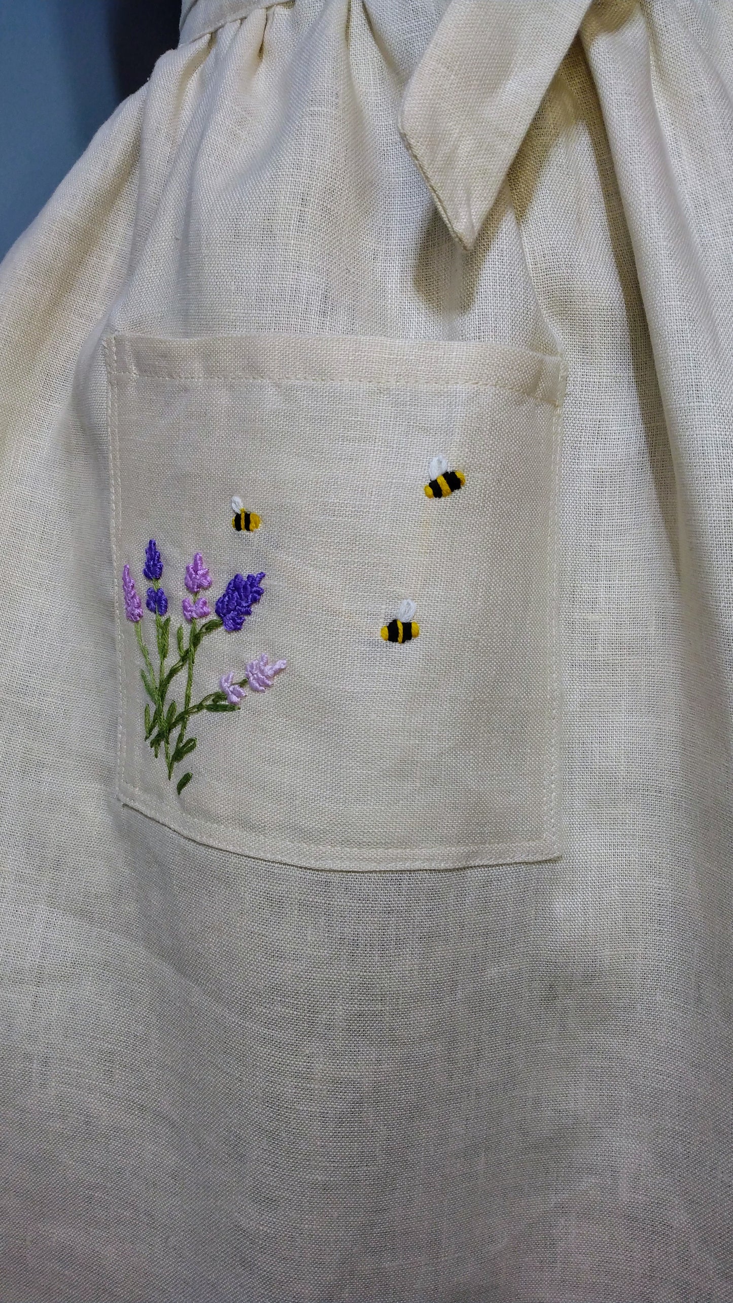 Embroidered Cottage Apron